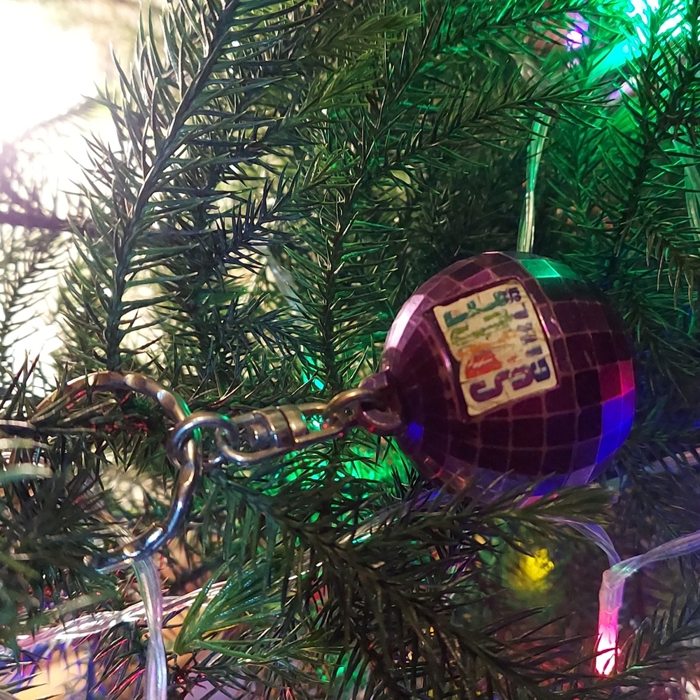 ❤️ Vintage Purple Spice Girls Disco Ball Keychain